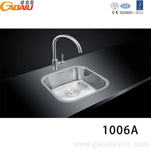 Large Commercial SUS 304 Stainless All-in-One Kitchen Sink